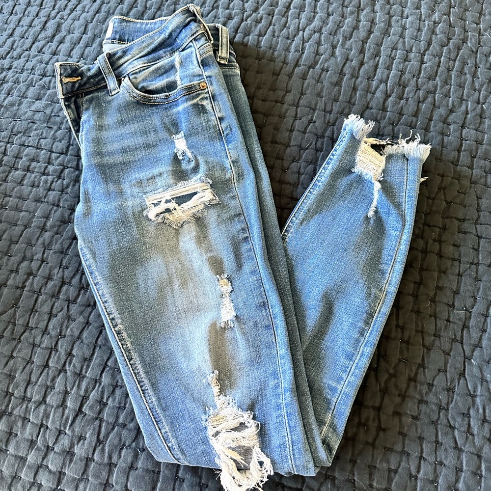 Buckle Slim Fit Jeans